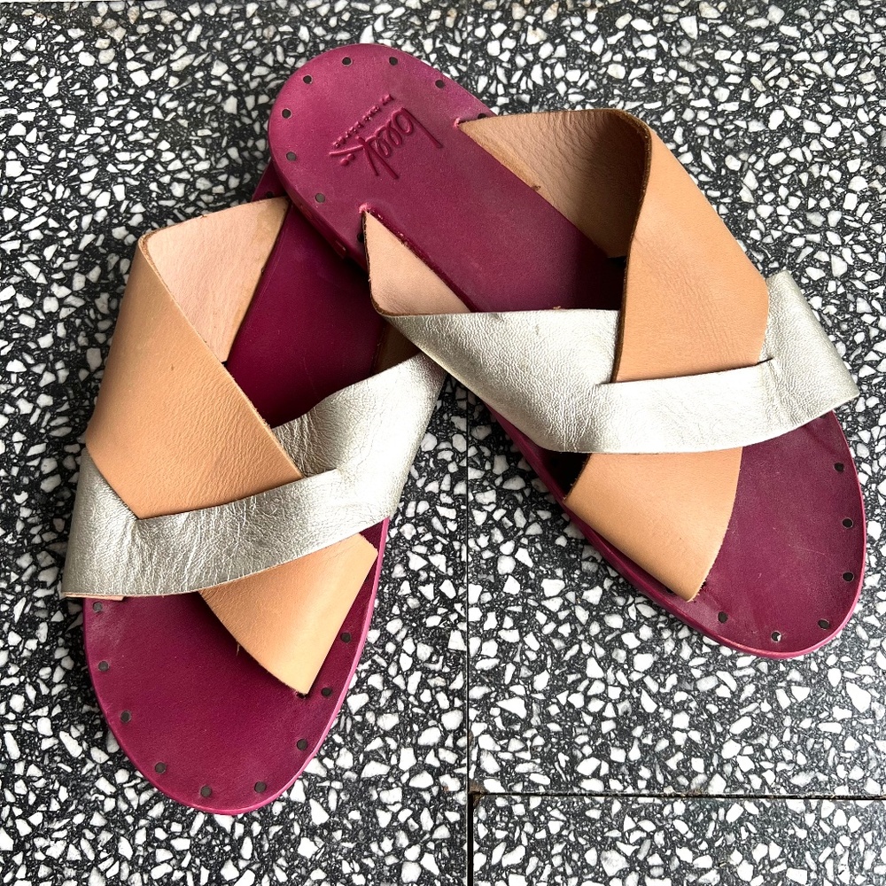 Beek Gull Slide Sandals Anthropologie Size 6 - Picture 3 of 7